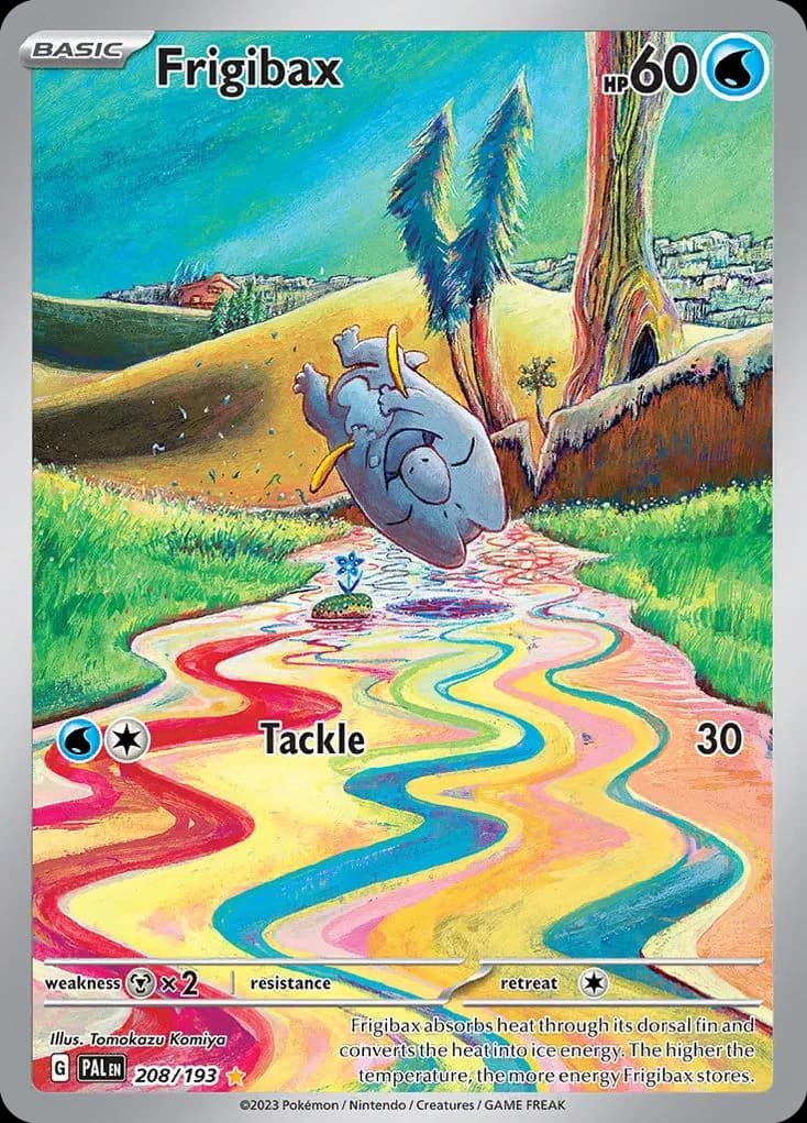 Frigibax — Paldea Evolved 208 Pokémon card
