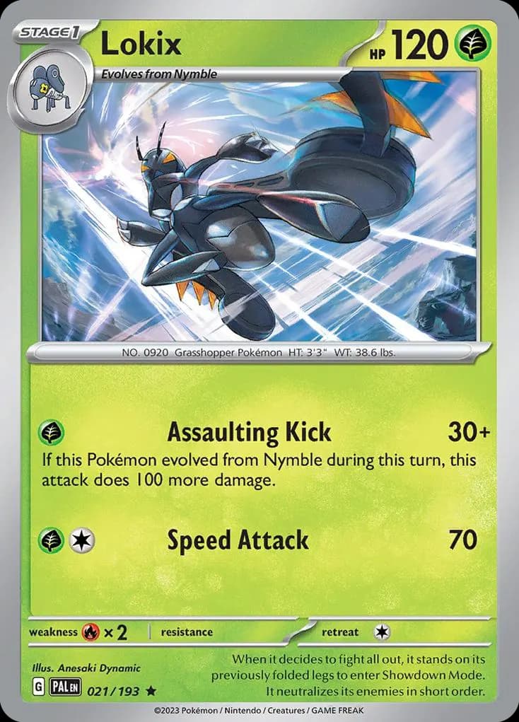 Lokix — Paldea Evolved 21 Pokémon card
