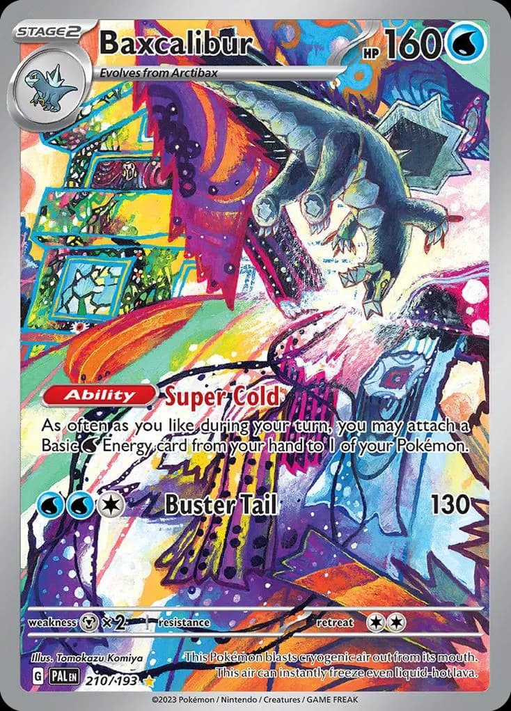 Baxcalibur — Paldea Evolved 210 Pokémon card