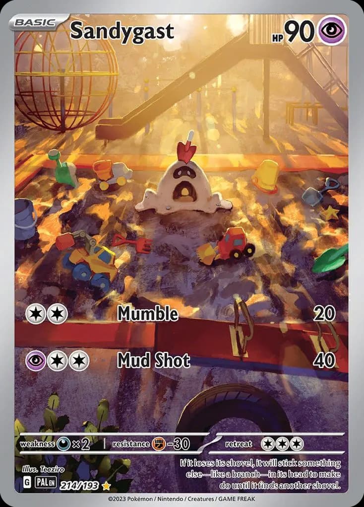 Sandygast — Paldea Evolved 214 Pokémon card