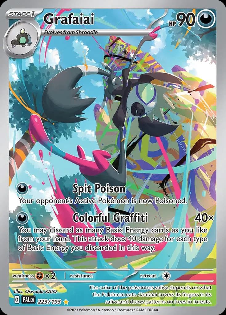 Grafaiai — Paldea Evolved 223 Pokémon card