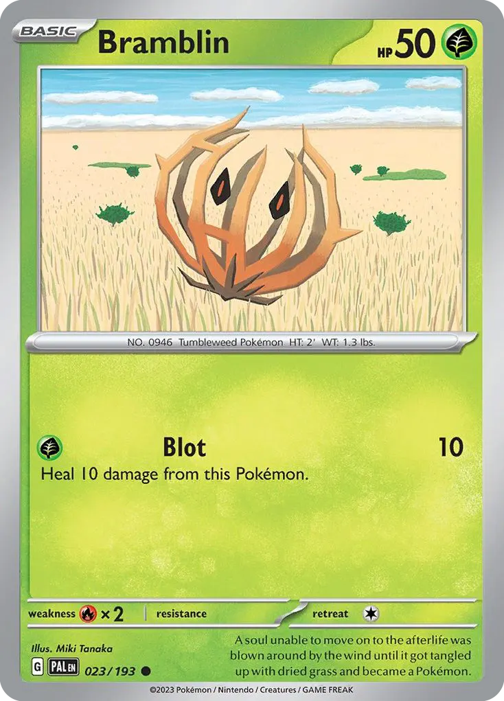 Bramblin — Paldea Evolved 23 Pokémon card