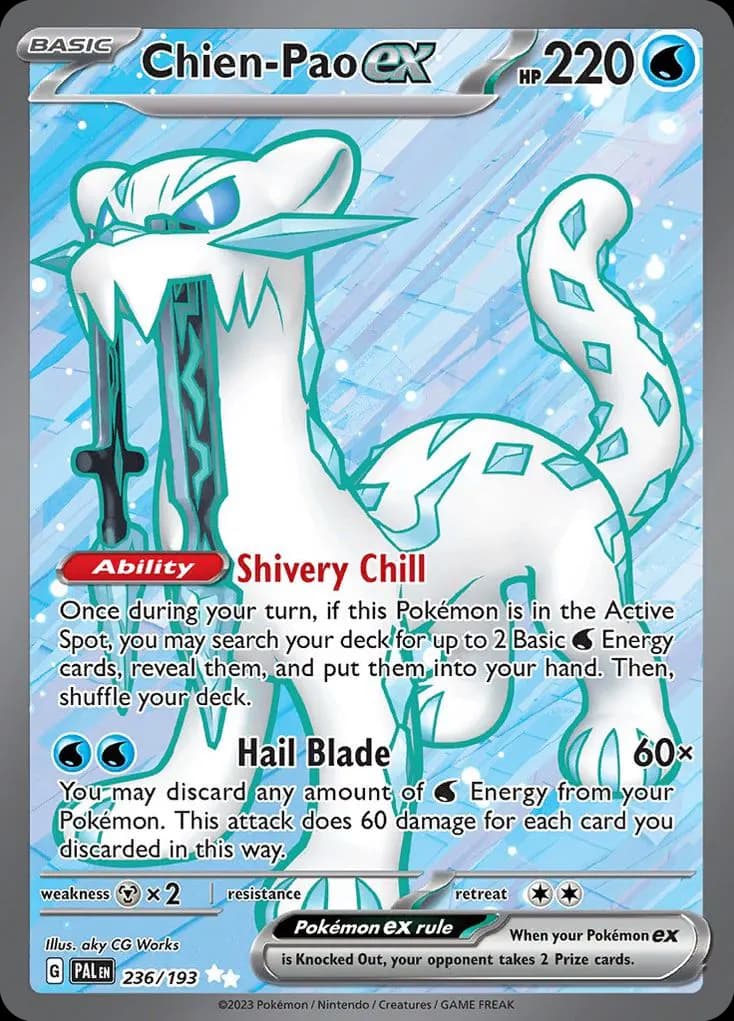 Chien-Pao ex — Paldea Evolved 236 Pokémon card