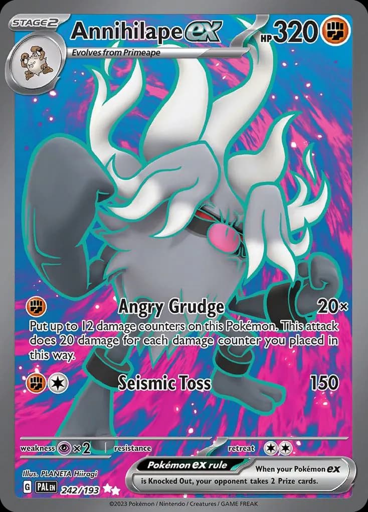 Annihilape ex — Paldea Evolved 242 Pokémon card