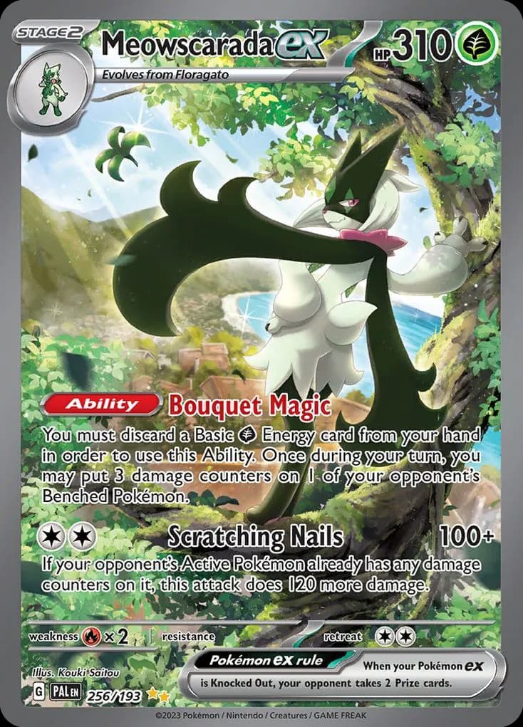 Meowscarada ex — Paldea Evolved 256 Pokémon card