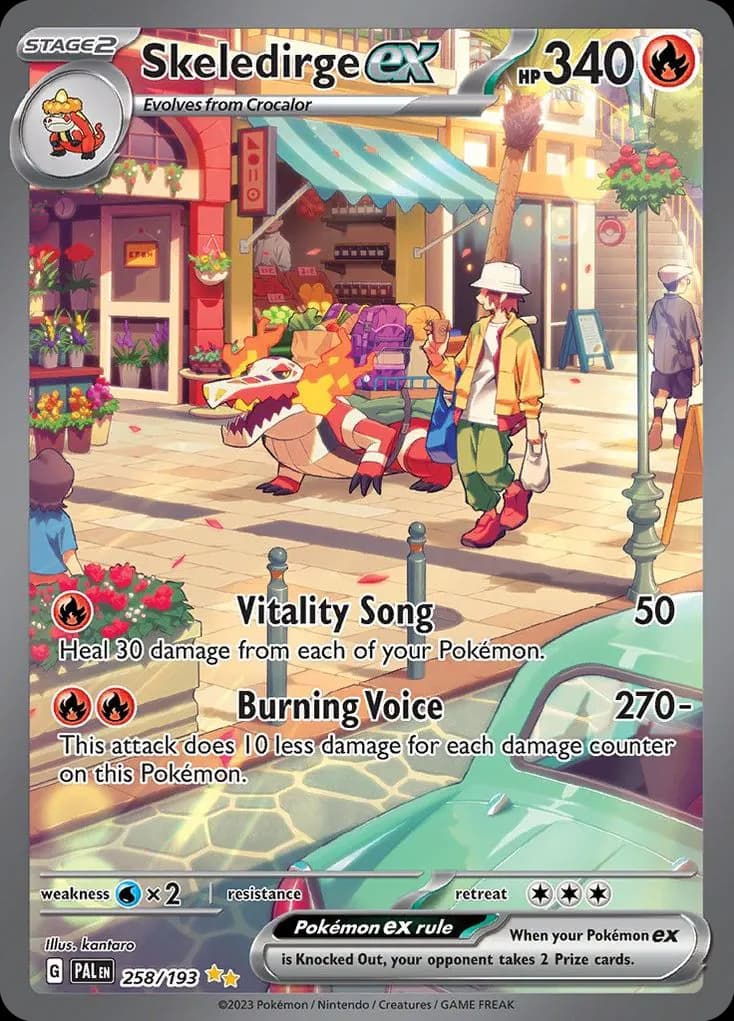 Skeledirge ex — Paldea Evolved 258 Pokémon card