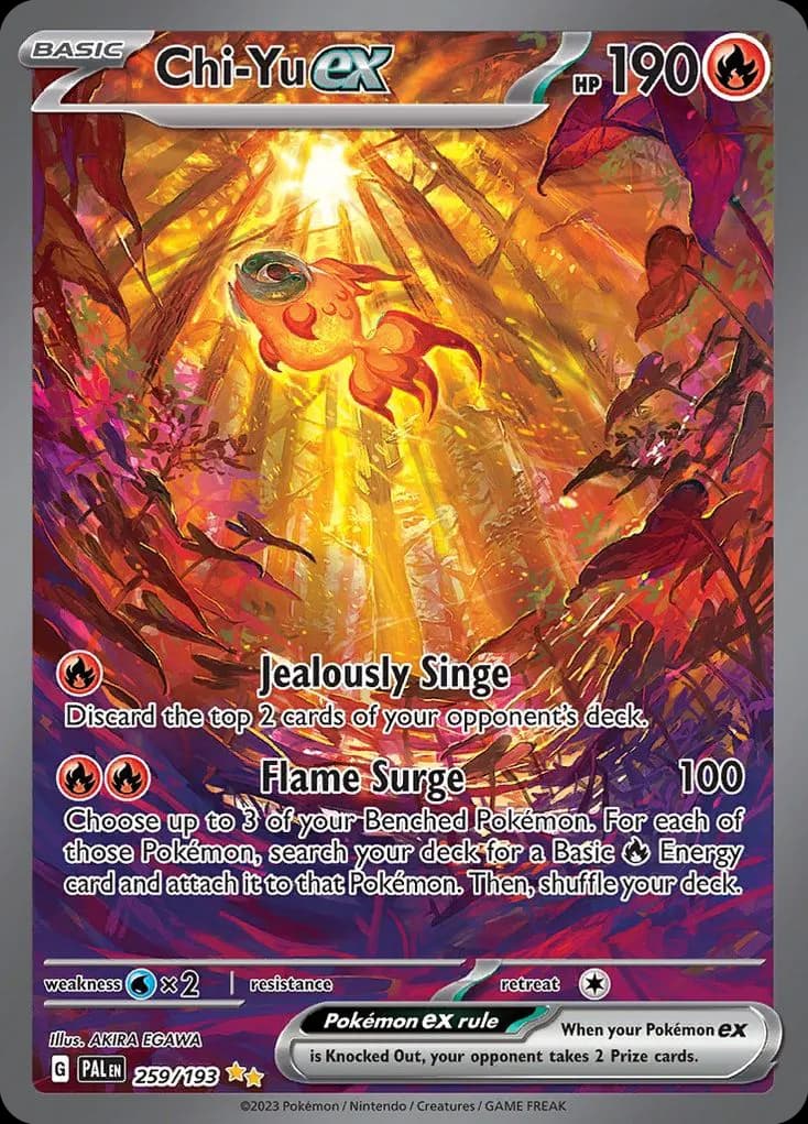 Chi-Yu ex — Paldea Evolved 259 Pokémon card