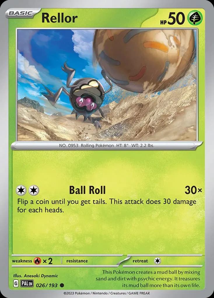 Rellor — Paldea Evolved 26 Pokémon card
