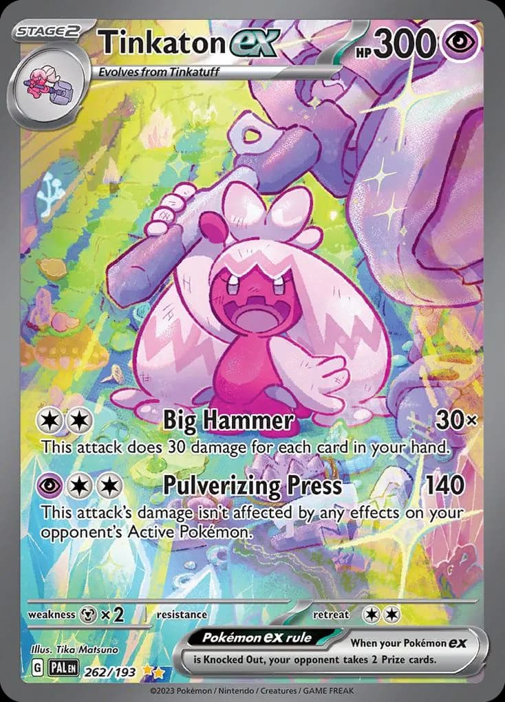 Tinkaton ex — Paldea Evolved 262 Pokémon card