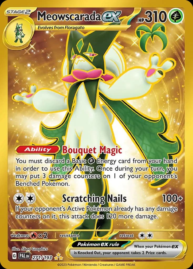 Meowscarada ex — Paldea Evolved 271 Pokémon card