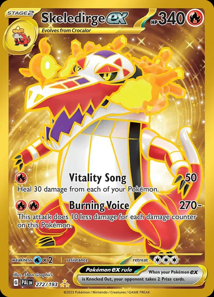 Skeledirge ex — Paldea Evolved 272 Pokémon card