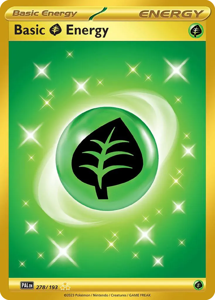 Basic Grass Energy — Paldea Evolved 278 Pokémon card