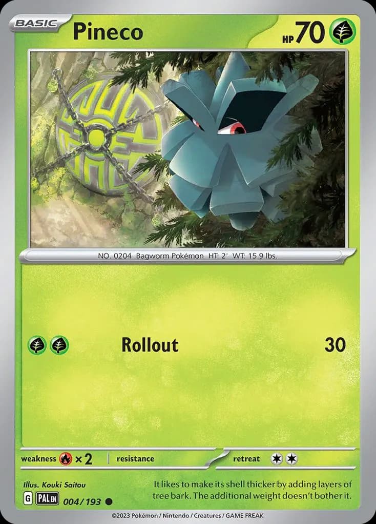 Pineco — Paldea Evolved 4 Pokémon card