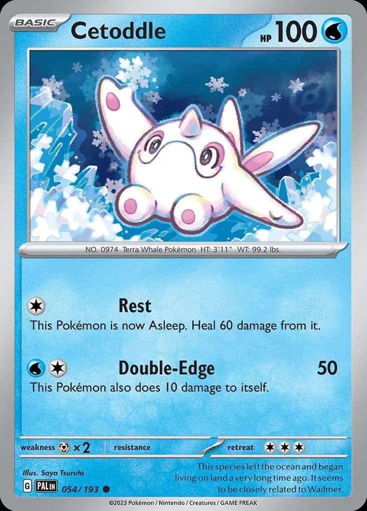 Cetoddle — Paldea Evolved 54 Pokémon card