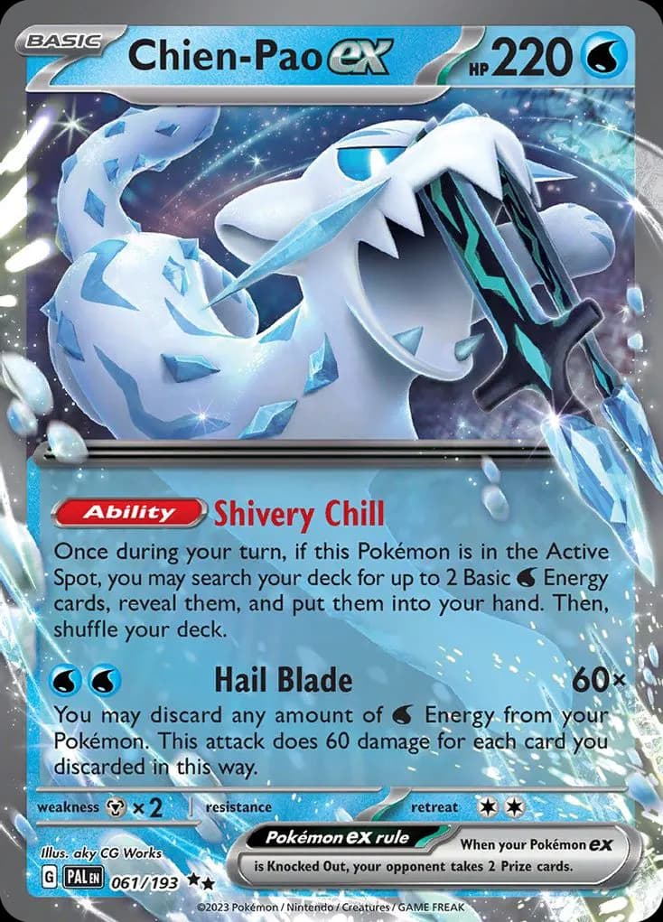 Chien-Pao ex — Paldea Evolved 61 Pokémon card