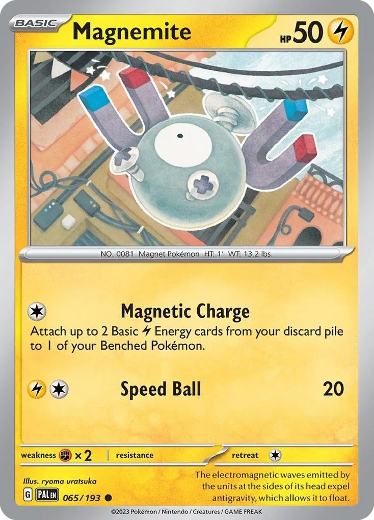 Magnemite — Paldea Evolved 65 Pokémon card