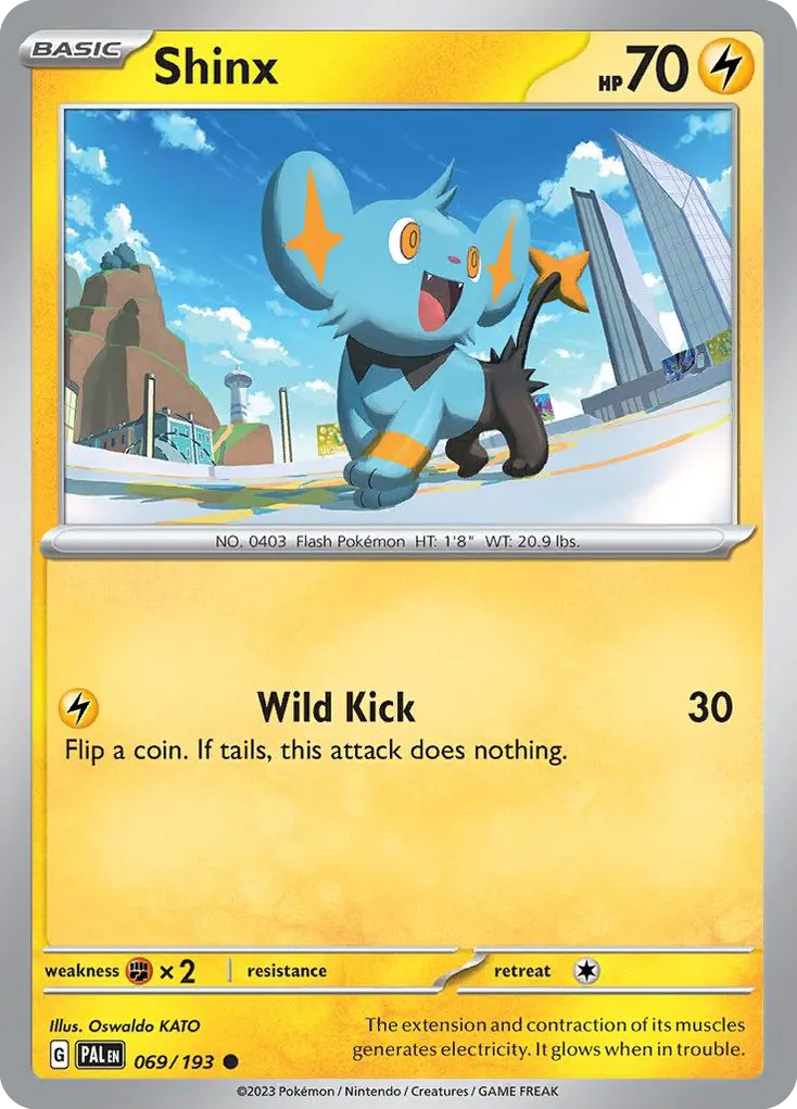 Shinx — Paldea Evolved 69 Pokémon card