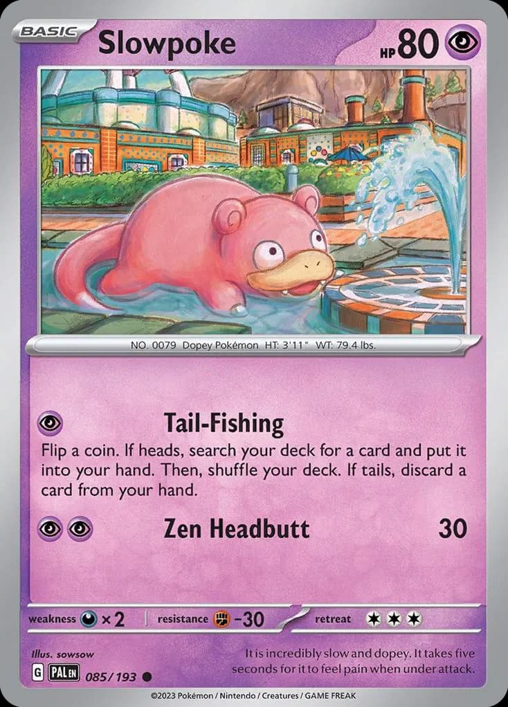 Slowpoke — Paldea Evolved 85 Pokémon card