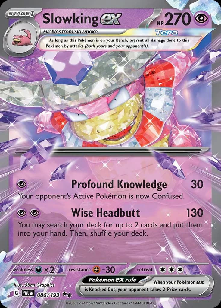 Slowking ex — Paldea Evolved 86 Pokémon card