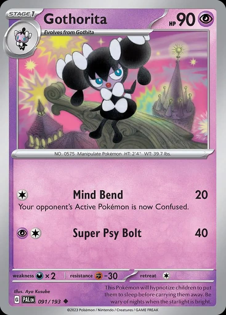 Gothorita — Paldea Evolved 91 Pokémon card