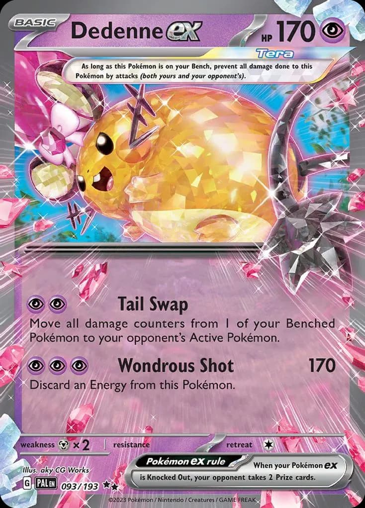 Dedenne ex — Paldea Evolved 93 Pokémon card