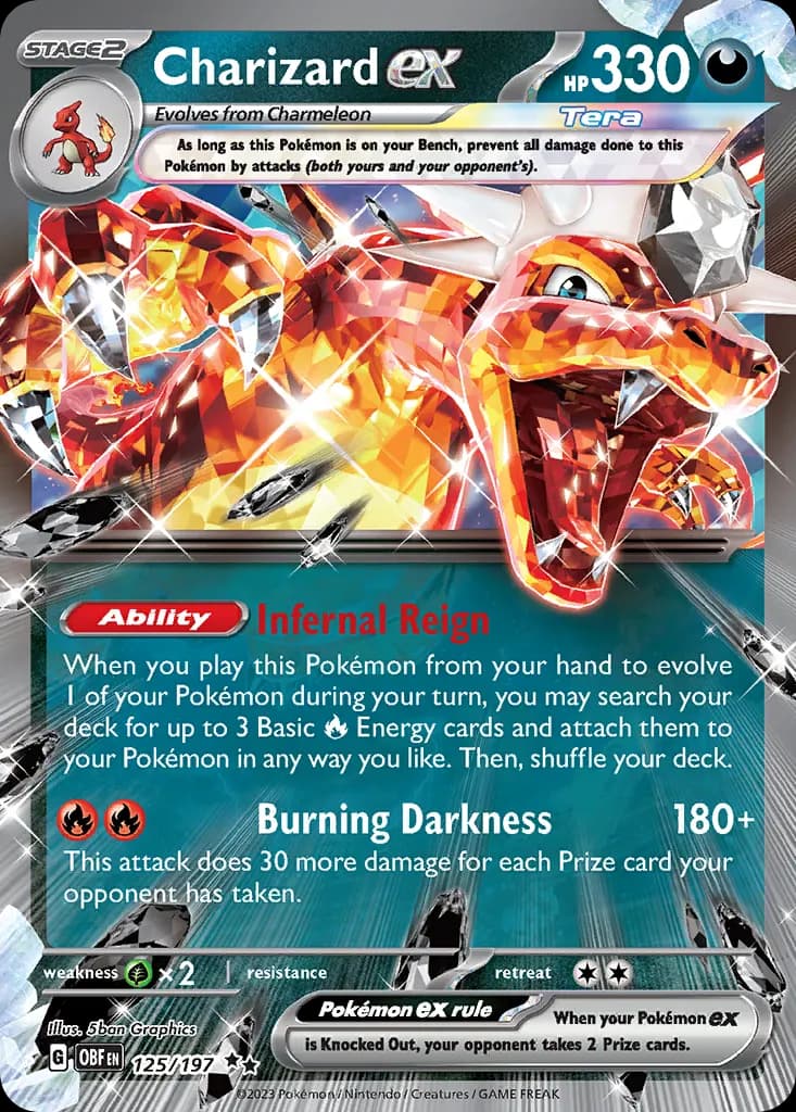 Charizard ex — Obsidian Flames 125 Pokémon card