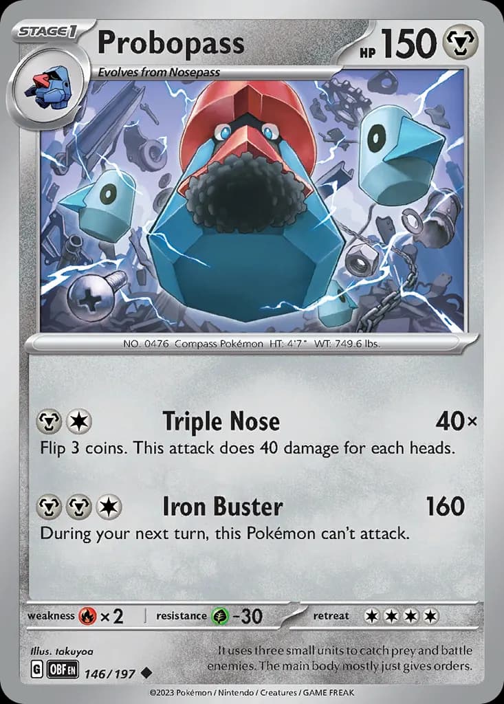 Probopass — Obsidian Flames 146 Pokémon card