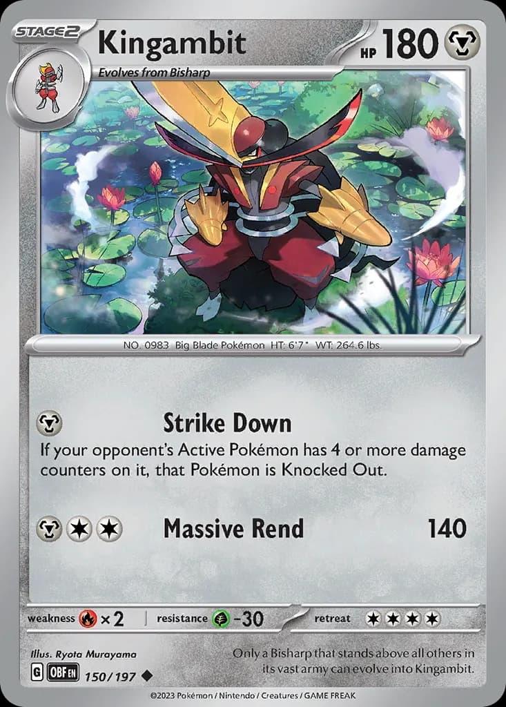 Kingambit — Obsidian Flames 150 Pokémon card