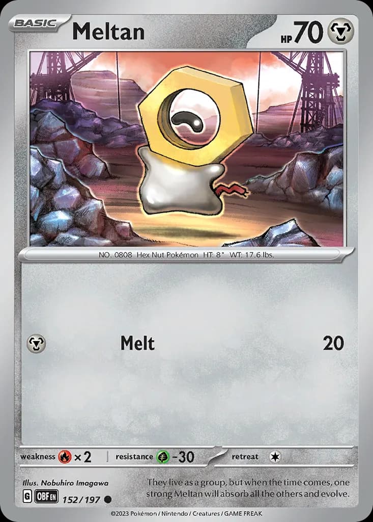 Meltan — Obsidian Flames 152 Pokémon card