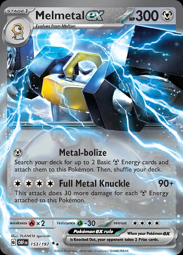 Melmetal ex — Obsidian Flames 153 Pokémon card