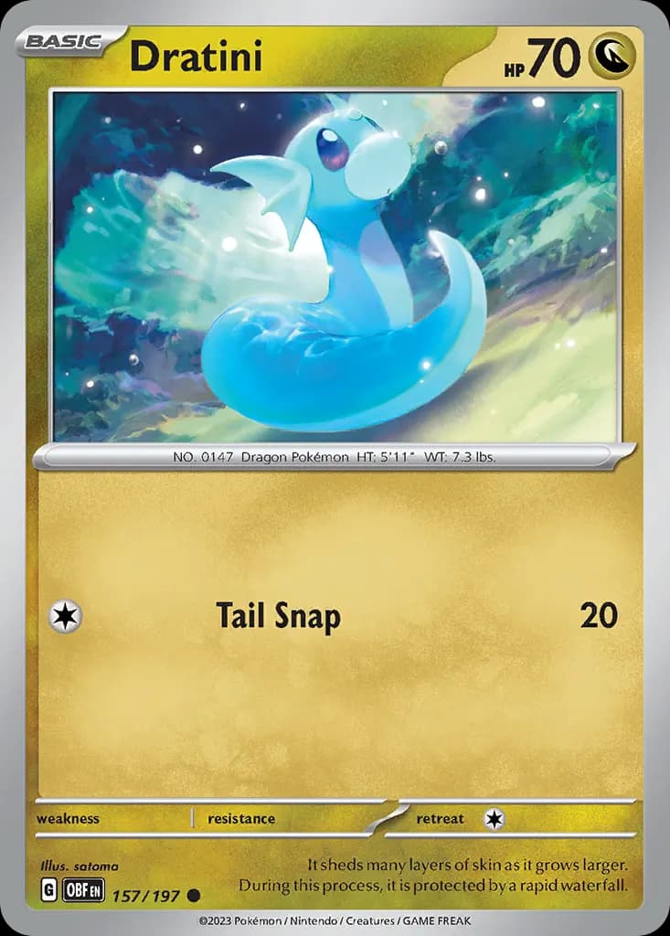Dratini — Obsidian Flames 157 Pokémon card