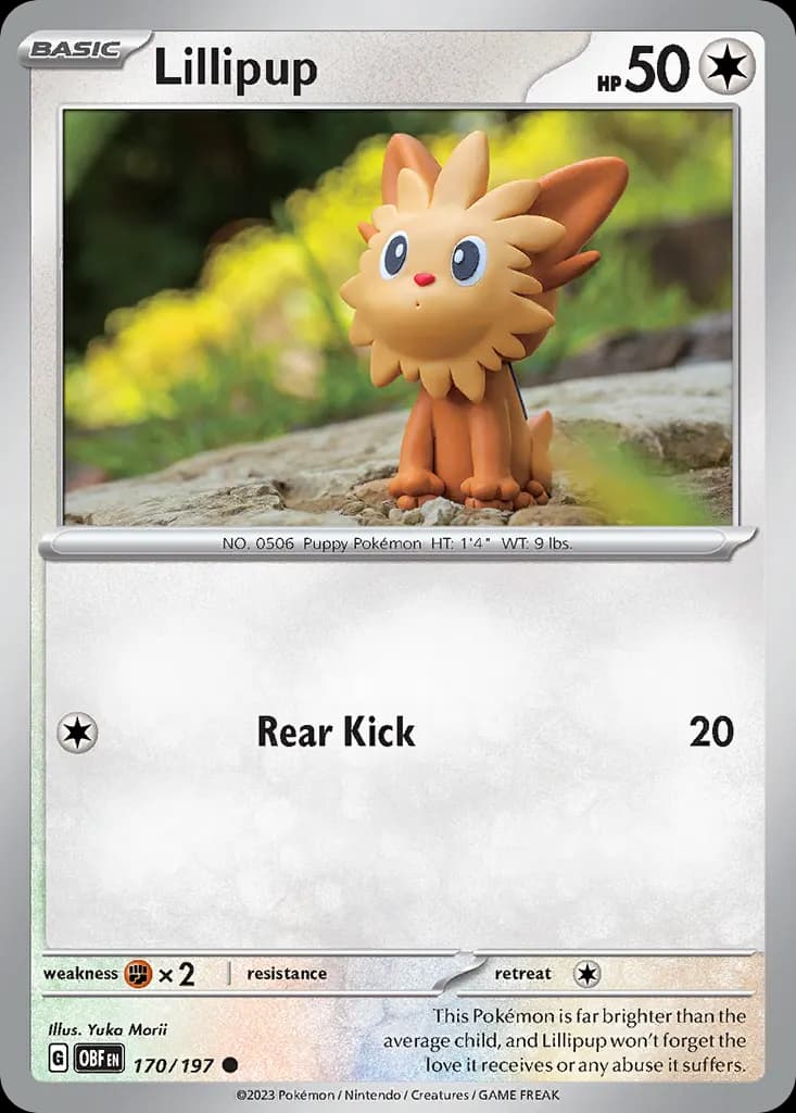 Lillipup — Obsidian Flames 170 Pokémon card