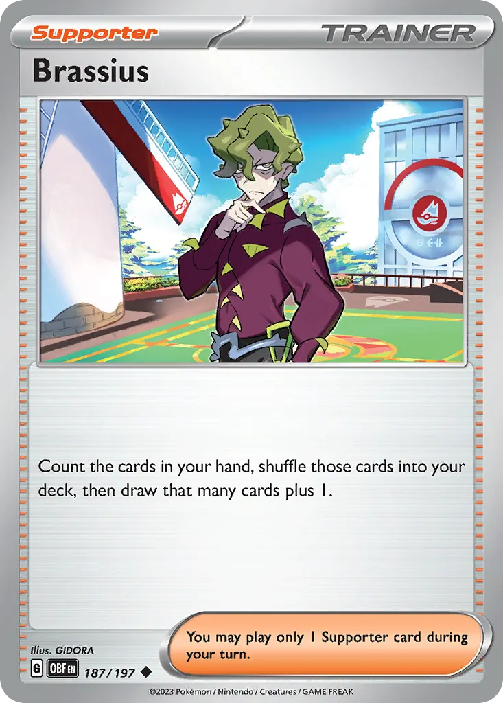 Brassius — Obsidian Flames 187 Pokémon card