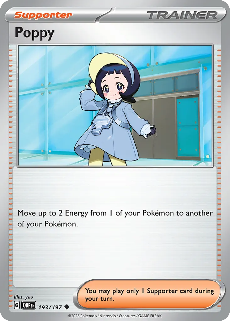 Poppy — Obsidian Flames 193 Pokémon card