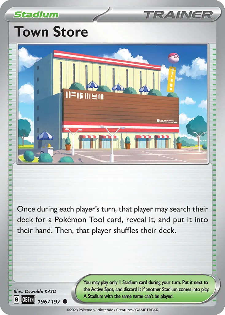 Town Store — Obsidian Flames 196 Pokémon card