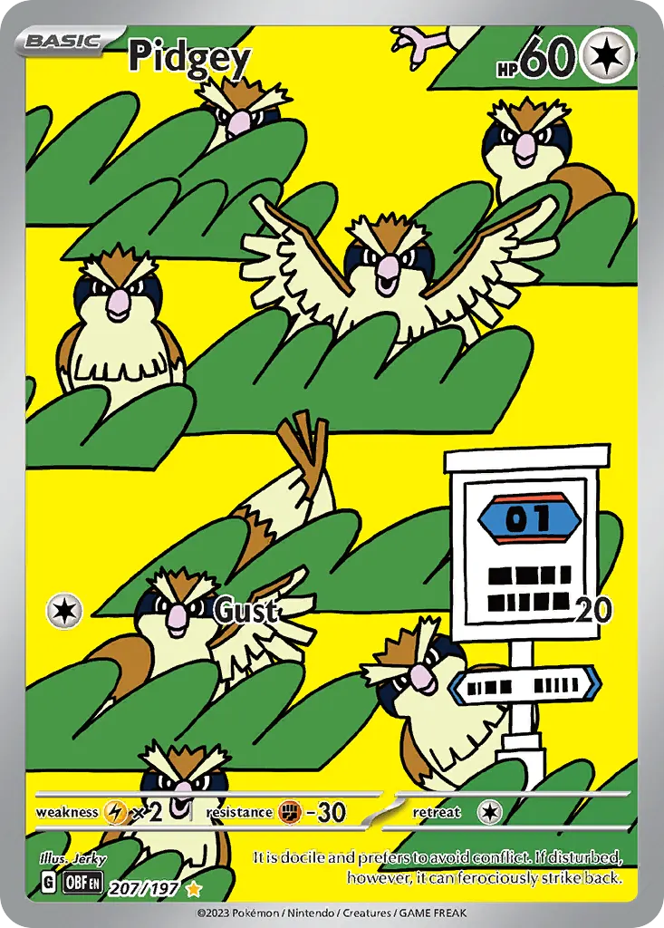 Pidgey — Obsidian Flames 207 Pokémon card