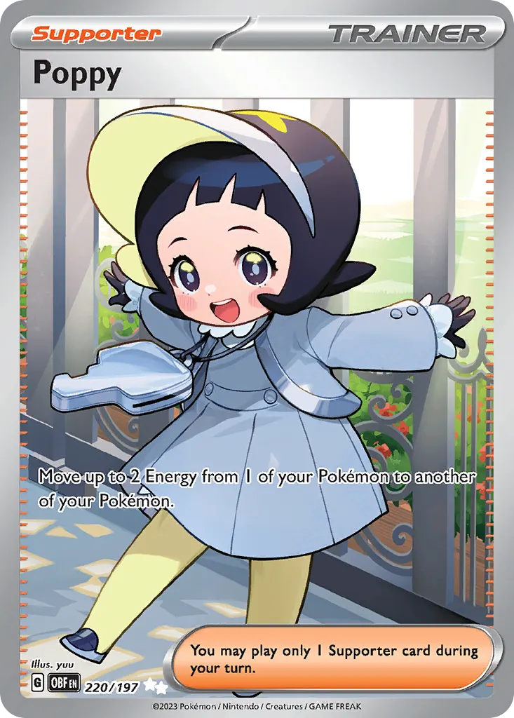Poppy — Obsidian Flames 220 Pokémon card
