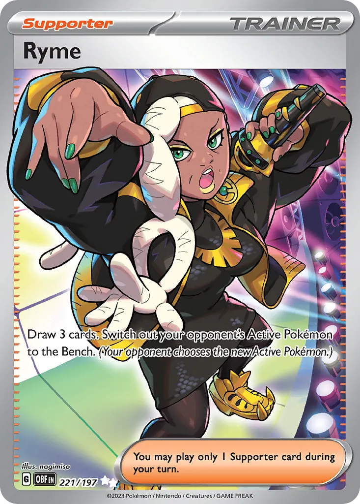 Ryme — Obsidian Flames 221 Pokémon card