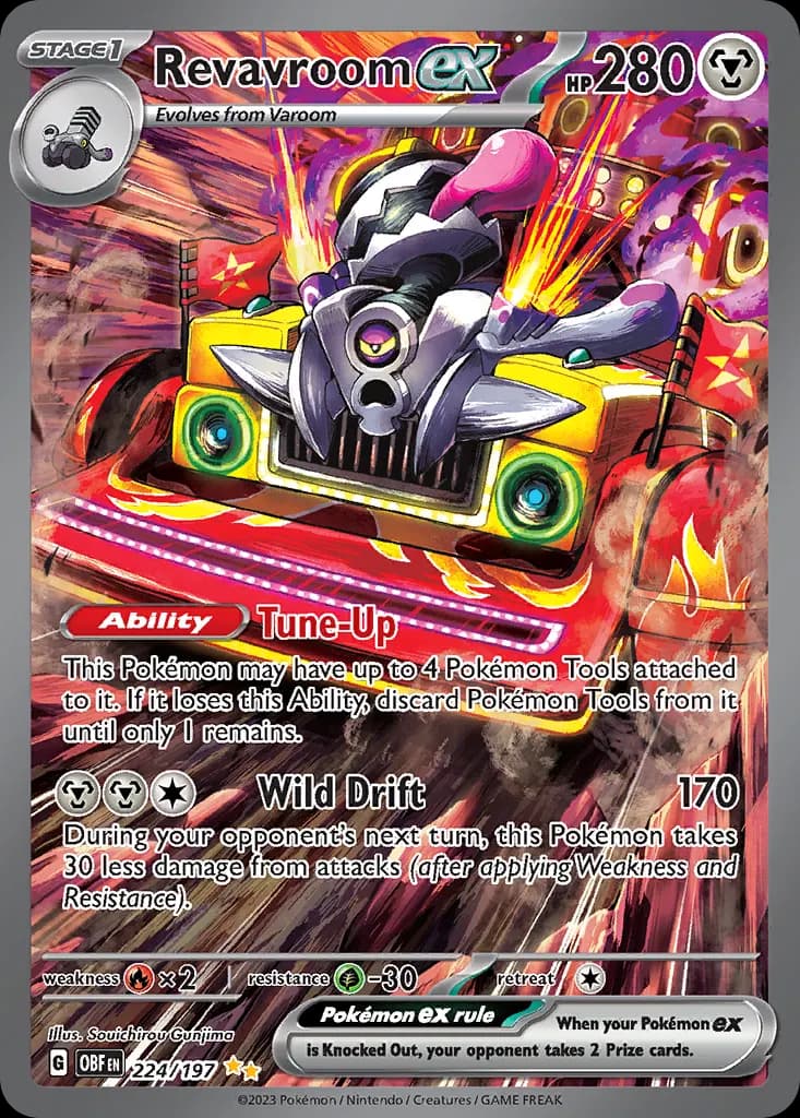 Revavroom ex — Obsidian Flames 224 Pokémon card