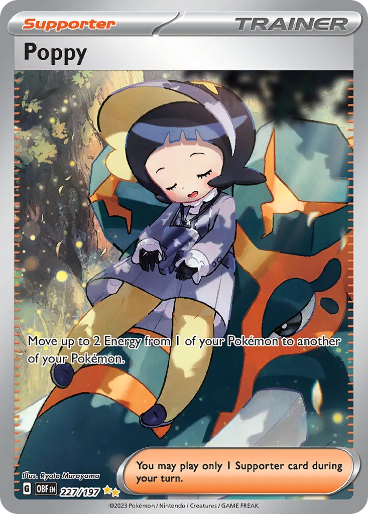 Poppy — Obsidian Flames 227 Pokémon card