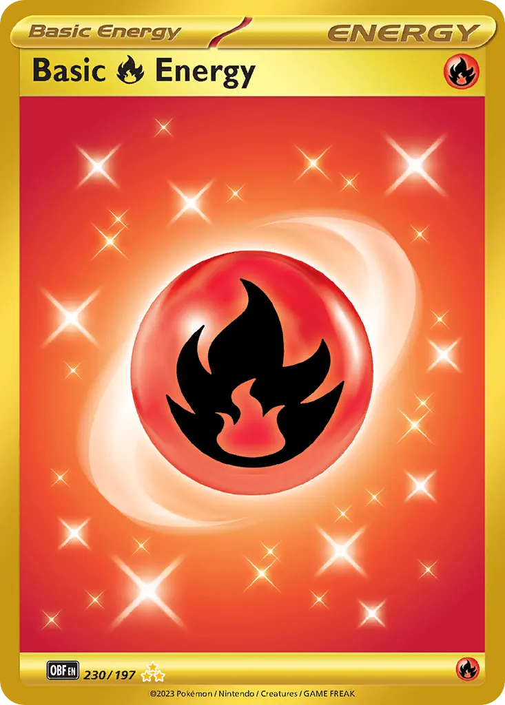 Basic Fire Energy — Obsidian Flames 230 Pokémon card