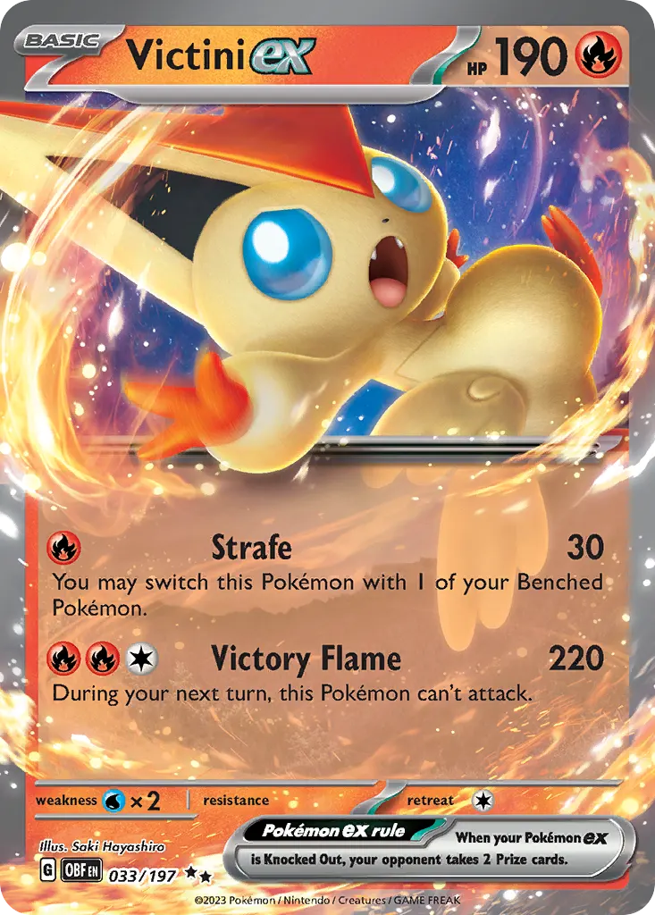 Victini ex — Obsidian Flames 33 Pokémon card