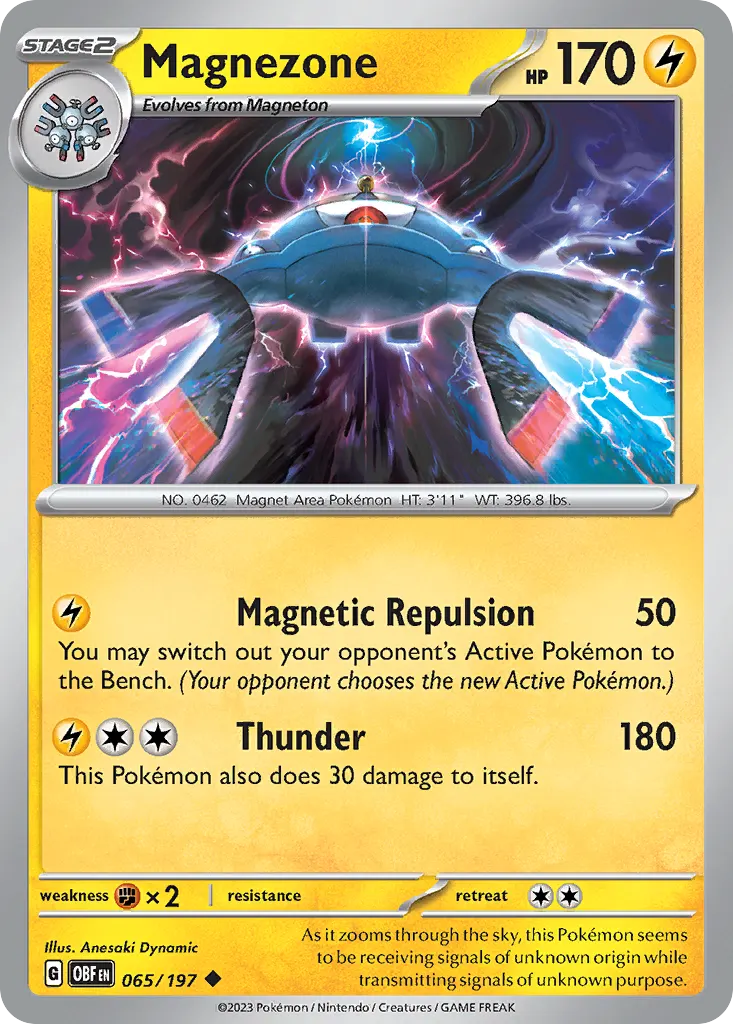 Magnezone — Obsidian Flames 65 Pokémon card