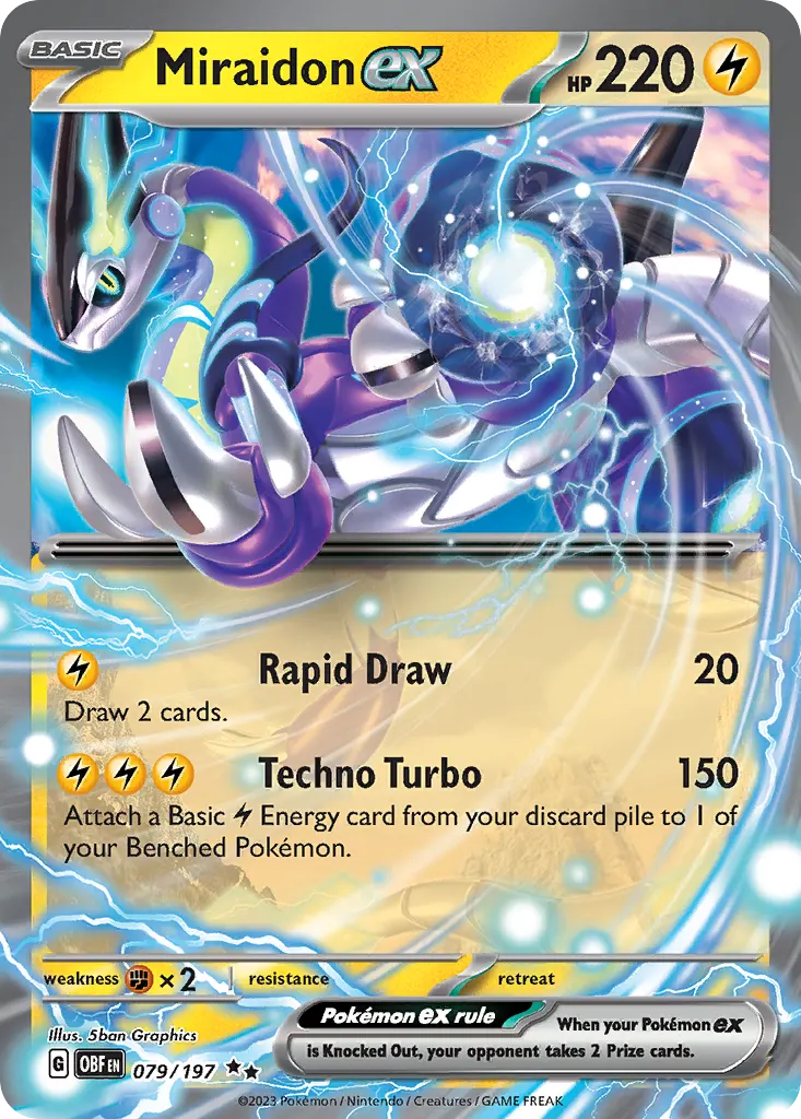 Miraidon ex — Obsidian Flames 79 Pokémon card