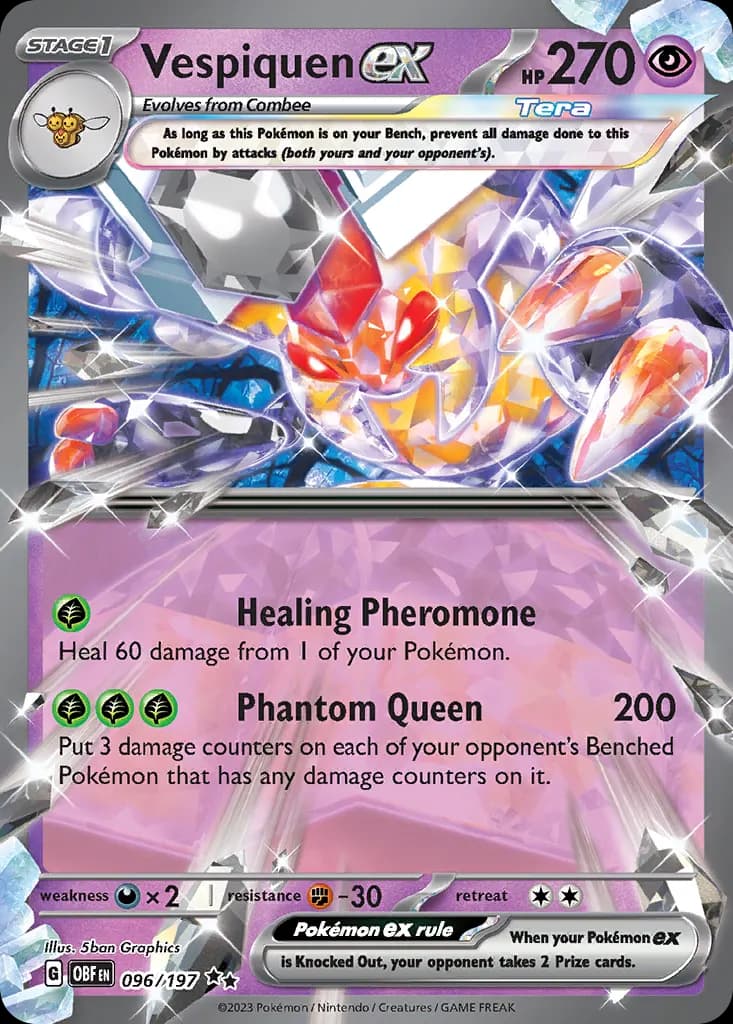 Vespiquen ex — Obsidian Flames 96 Pokémon card