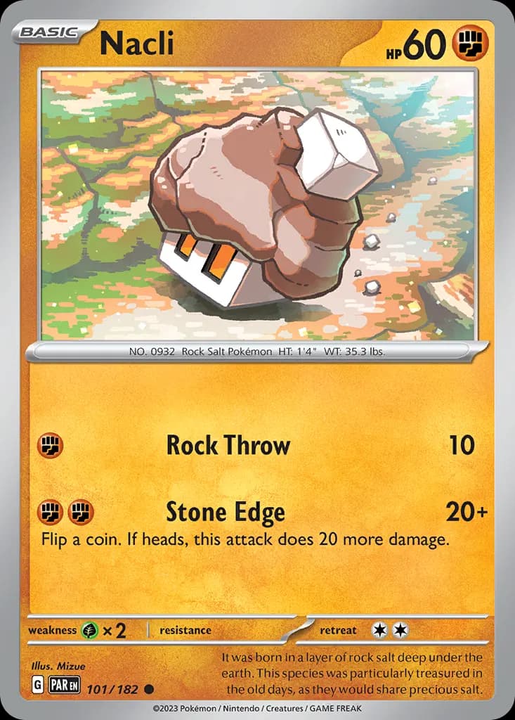 Nacli — Paradox Rift 101 Pokémon card