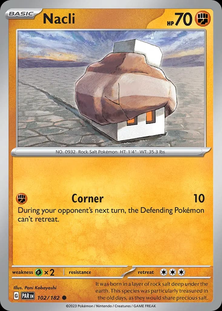 Nacli — Paradox Rift 102 Pokémon card