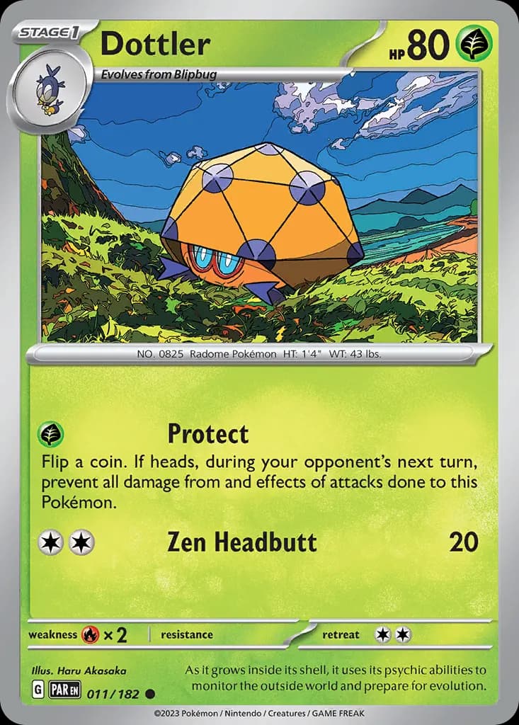 Dottler — Paradox Rift 11 Pokémon card
