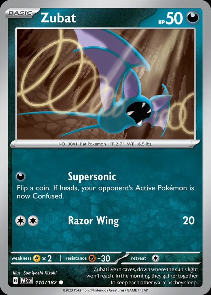 Zubat — Paradox Rift 110 Pokémon card