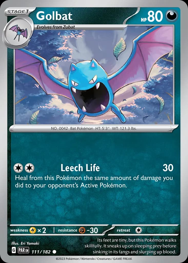Golbat — Paradox Rift 111 Pokémon card